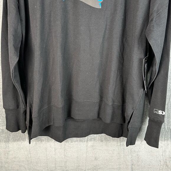 NFL Carolina Panthers Top Womens Large Black Tunic Logo NEW Long Sleeve Football - Picture 3 of 14